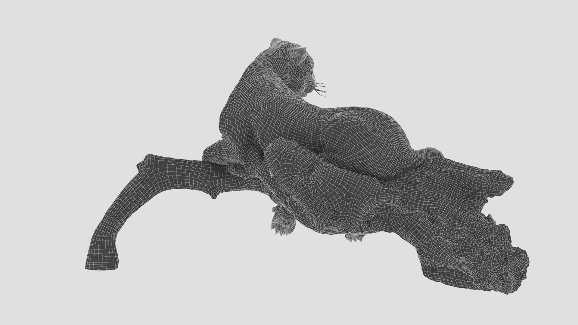 Estátua de leopardo Modelo 3D - TurboSquid 1829738