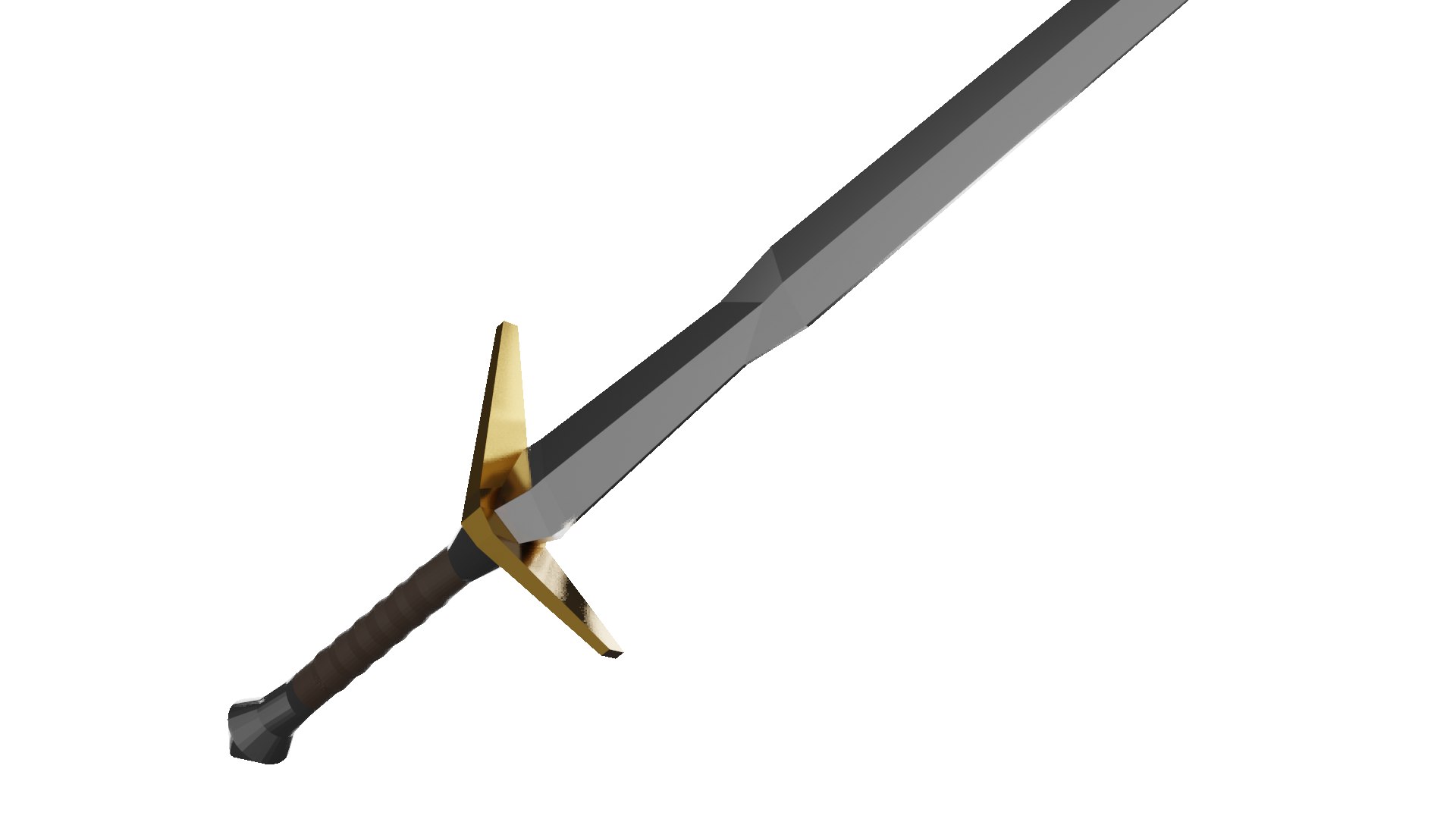 Low-poly Longsword Ready Vr 3D Model - TurboSquid 1616447