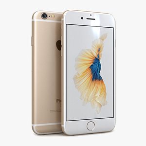 3d apple iphone 6s gold