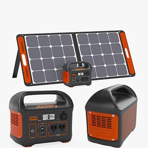 Jackery Portable Power Station Explorer 300 With Solar 3D model