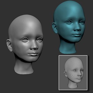 Boy Head Base mesh