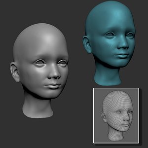Boy Head Base mesh