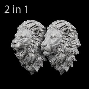 Lion Head Statue