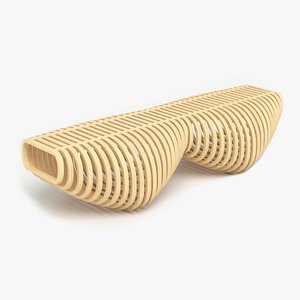 3D Parametric Bench 02 model