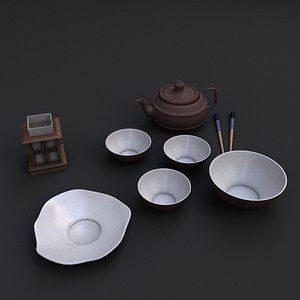 3D dishes china model