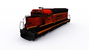 EMD GP 40 with cargo carriage train