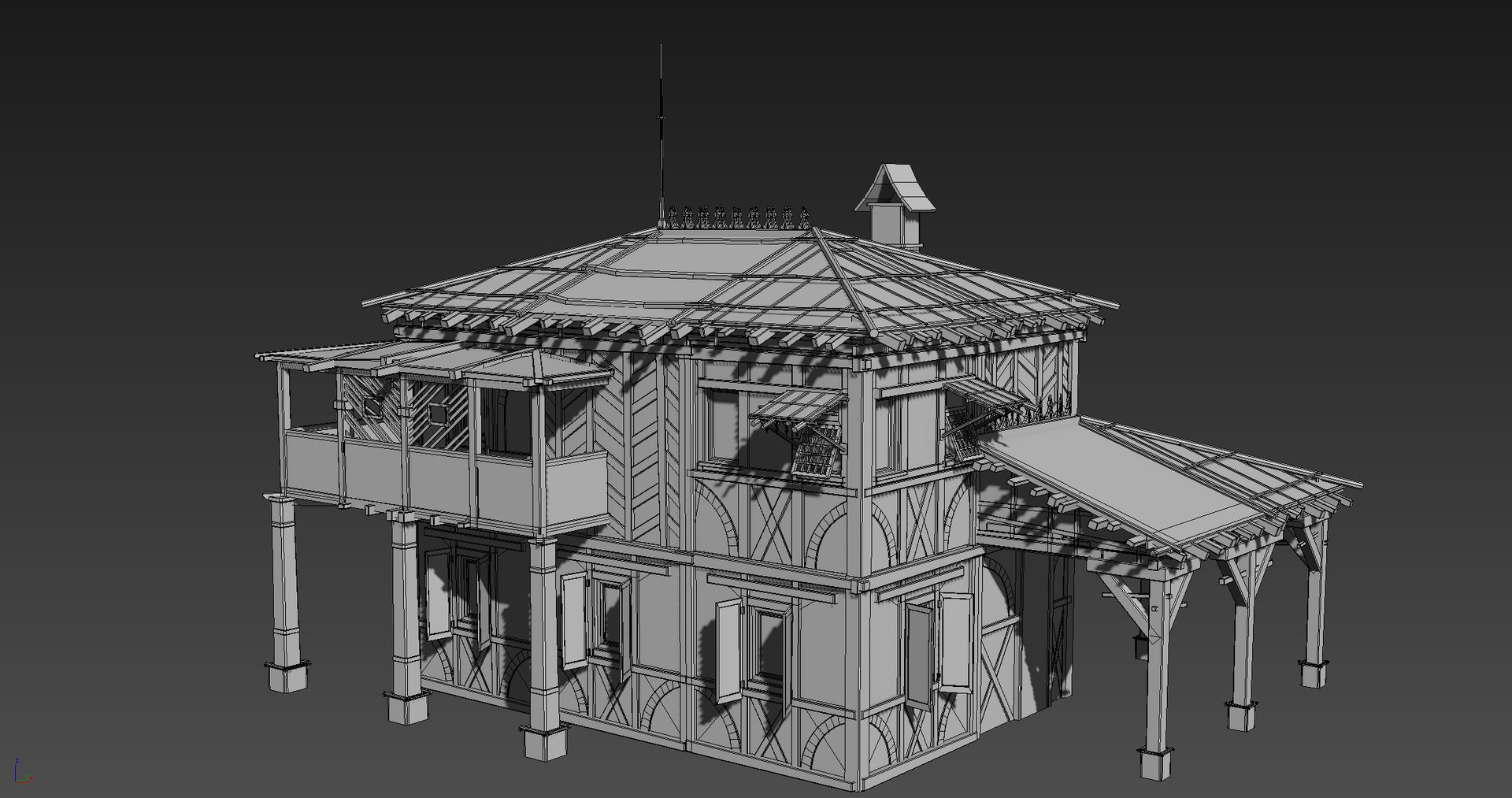 3D Model Medieval House Fantasy 08 - TurboSquid 1252537