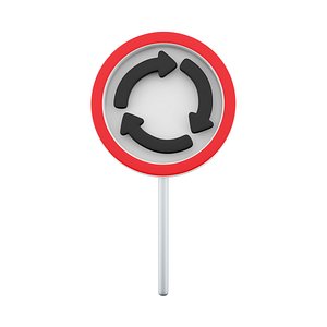 Roundabout Circulation sign icon