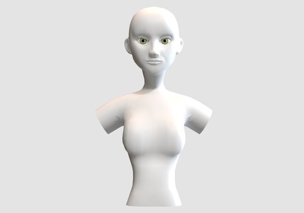 Basic Female Torso 3D 모델 - TurboSquid 1932535