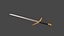3D sword broadsword