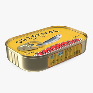Tin Can of Preserved Sardine with Pull Tab Lid