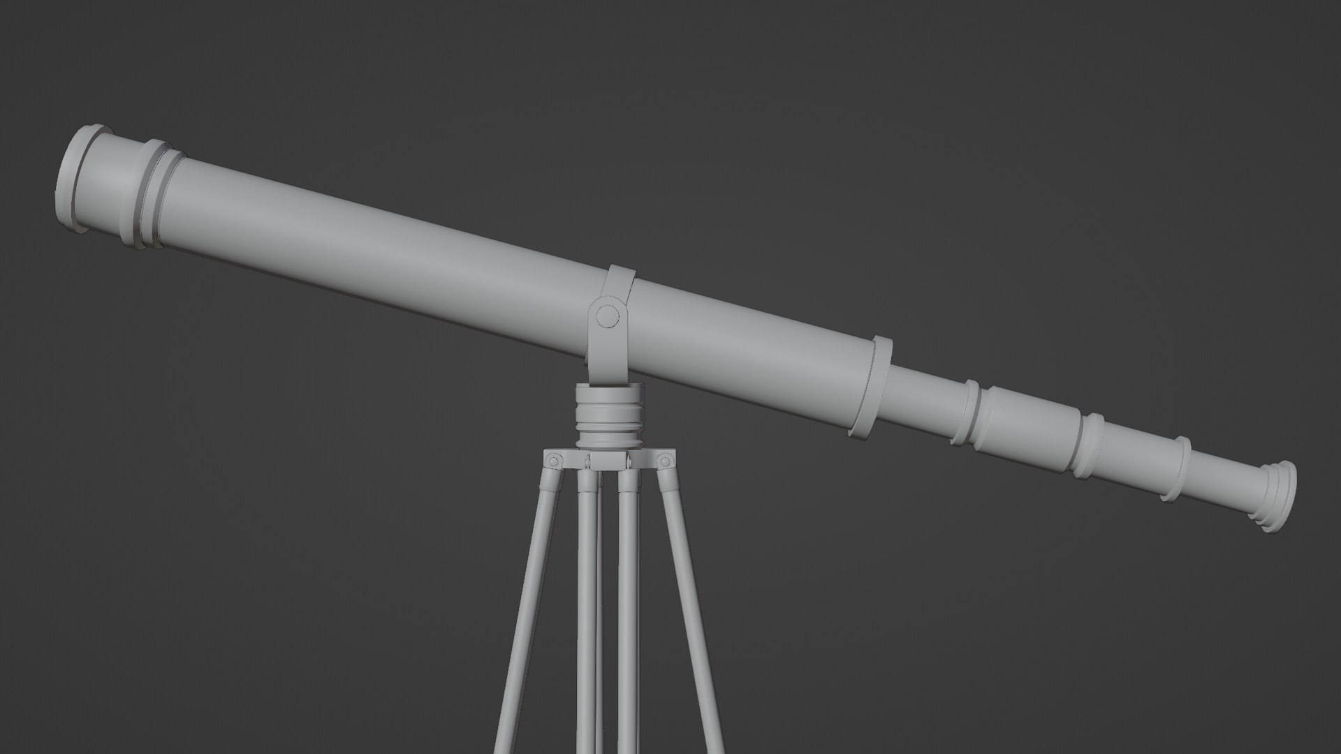 3D Galileo Telescope TurboSquid 2077249