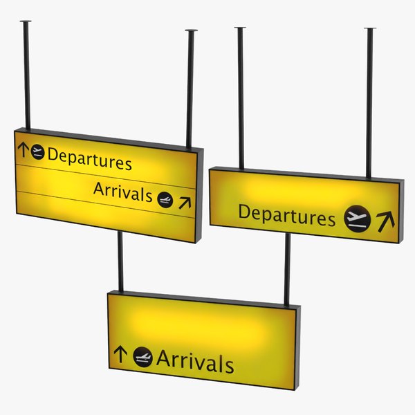 airport arrival signs