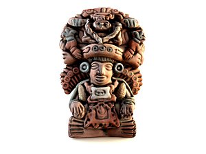 Mayan God of Maize Sculpture