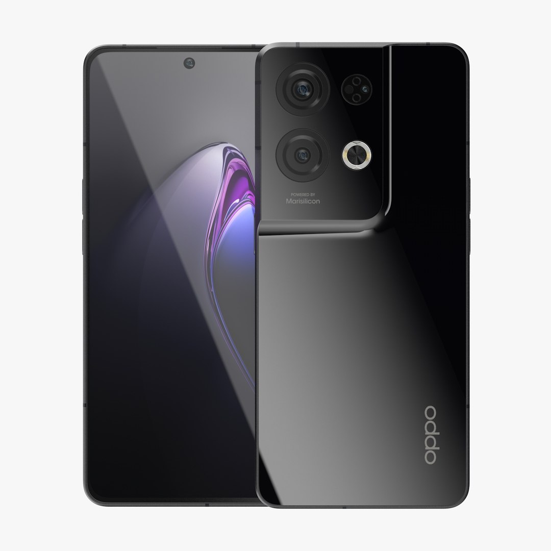 3D OPPO Reno 8 Pro Plus Black Model - TurboSquid 1904092