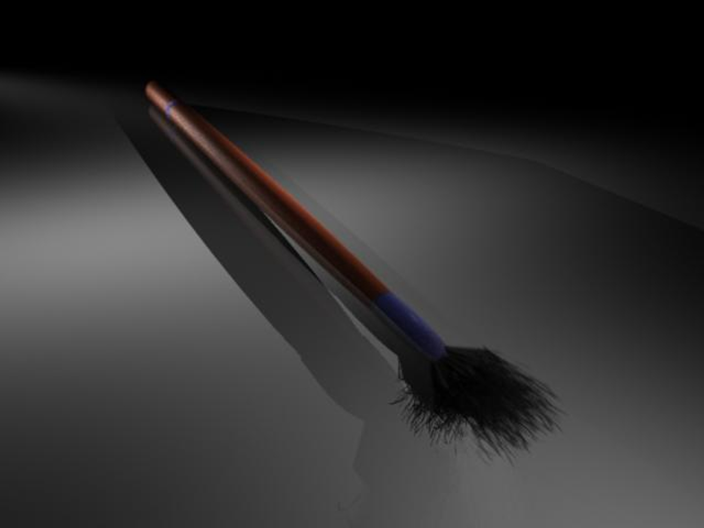 free paintbrush bristles 3d model