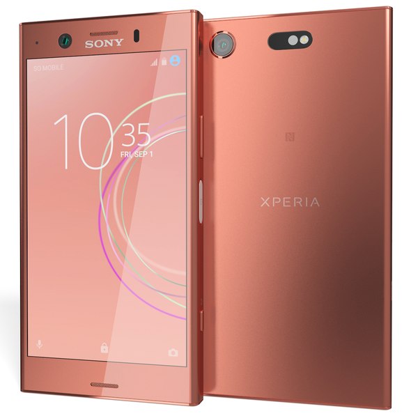 ソニーXperia XZ1コンパクトトワイライトピンク3Dモデル
