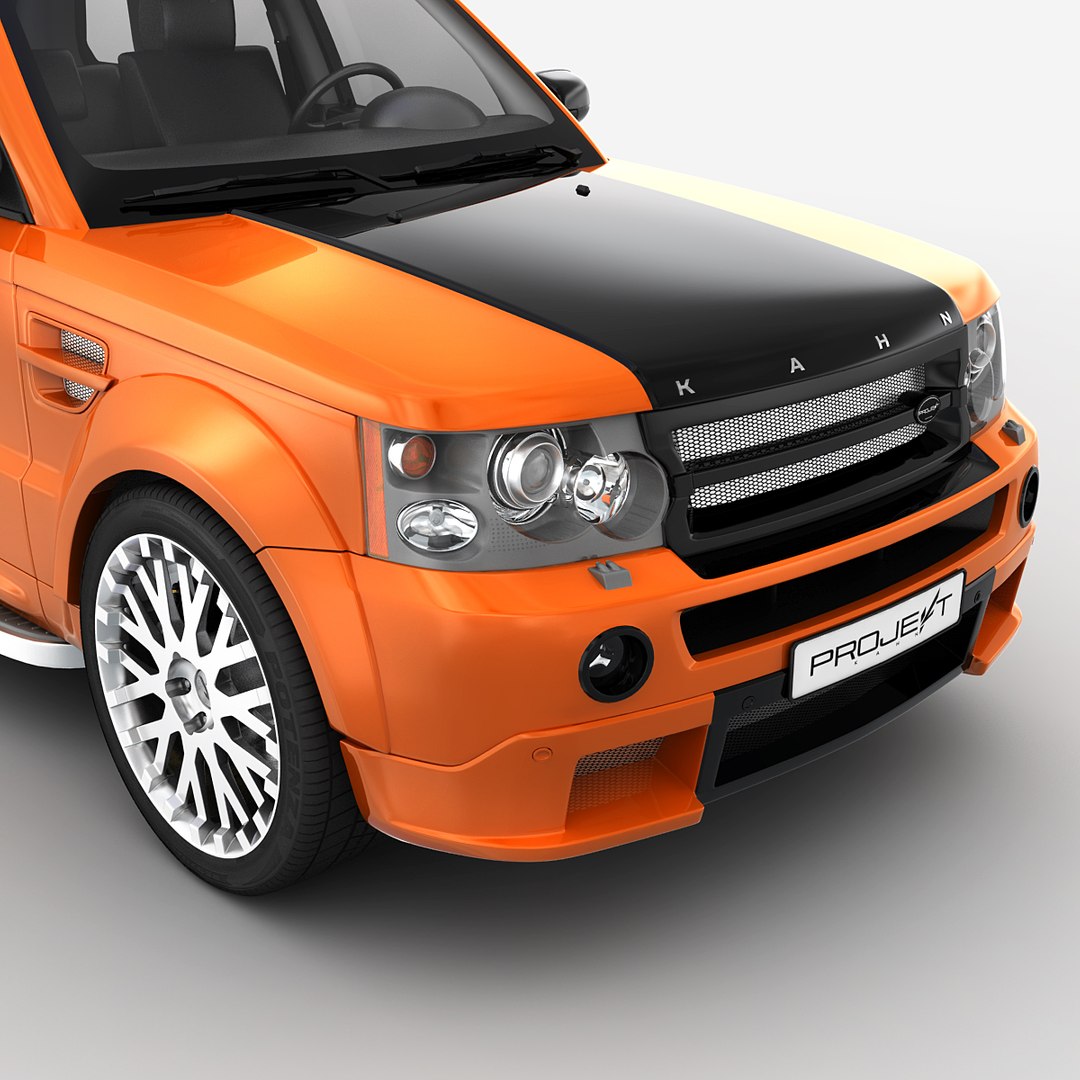 Realistic Range Rover Sport 3d Model