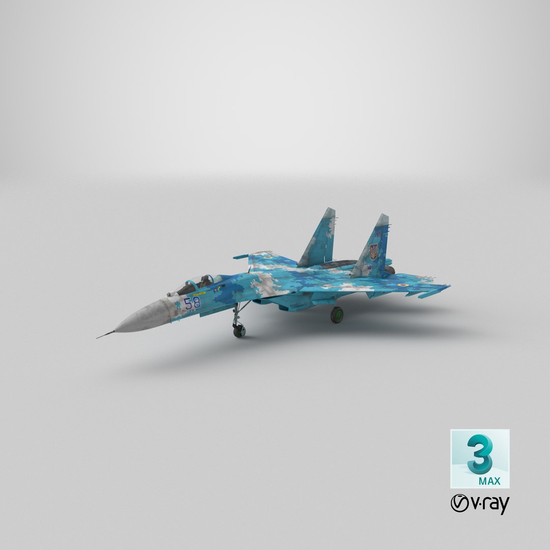 3D Ukrainian Air Force Sukhoi Su-27 Flanker Old https://p.turbosquid.com/ts-thumb/NC/cRrAks/9y/stemcell_max_vray_render/png/1684245168/1920x1080/fit_q87/19380606950b0592ae352d28718831fc653978a8/stemcell_max_vray_render.jpg