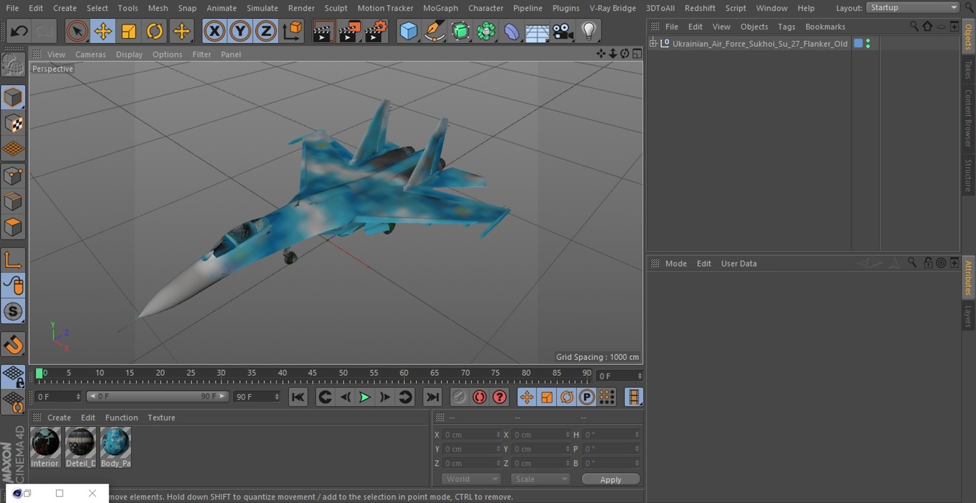 3D Ukrainian Air Force Sukhoi Su-27 Flanker Old https://p.turbosquid.com/ts-thumb/NC/cRrAks/lY/ukrainianairforcesukhoisu27flankerold3dmodel027/jpg/1666725612/1920x1080/fit_q87/9051a9e2737630a4ee179f9f2d9c40569ce2e986/ukrainianairforcesukhoisu27flankerold3dmodel027.jpg