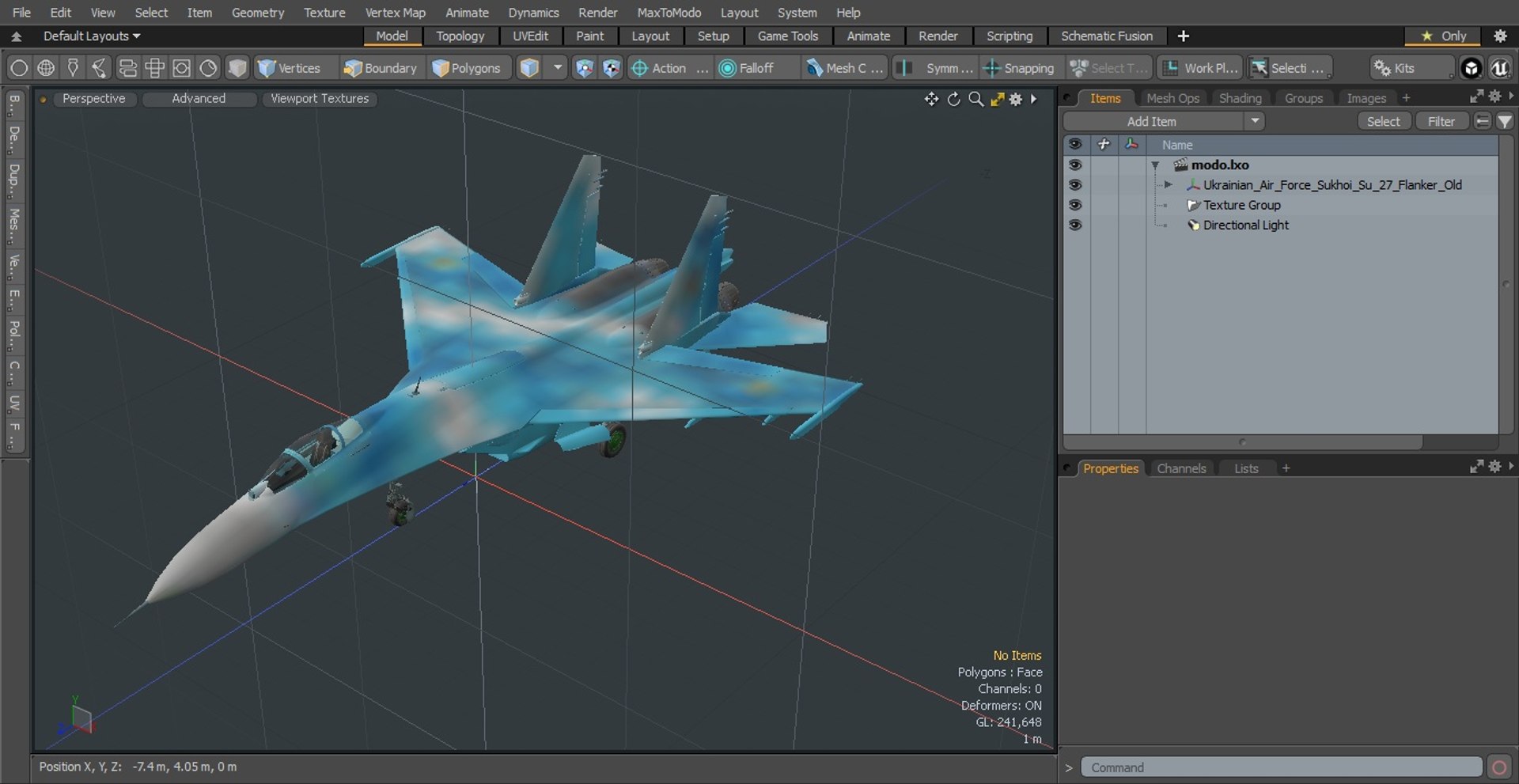 3D Ukrainian Air Force Sukhoi Su-27 Flanker Old https://p.turbosquid.com/ts-thumb/NC/cRrAks/pv/ukrainianairforcesukhoisu27flankerold3dmodel026/jpg/1666725608/1920x1080/fit_q87/2ed2e08bd2c09a64558516c758ef0482ad212deb/ukrainianairforcesukhoisu27flankerold3dmodel026.jpg