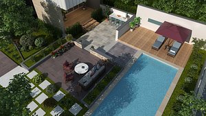 3D model Courtyard