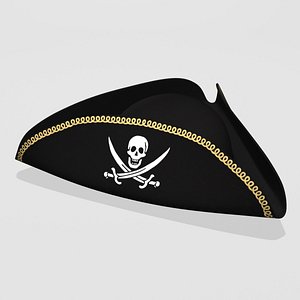pirate hat 3d model