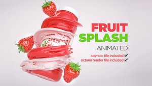 Fruit Splash Animated 3D