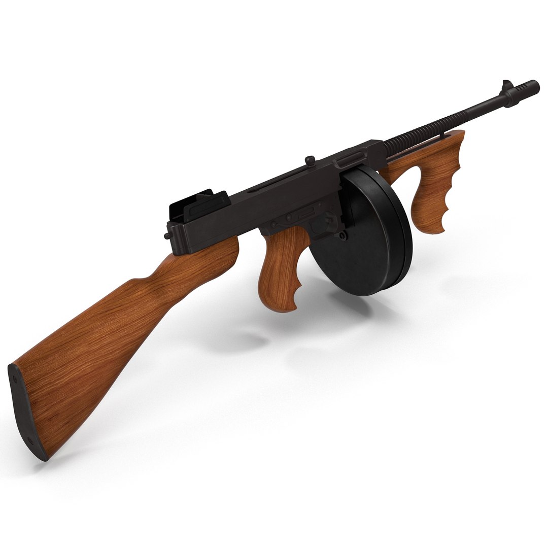 Tommy Gun 3D model preview