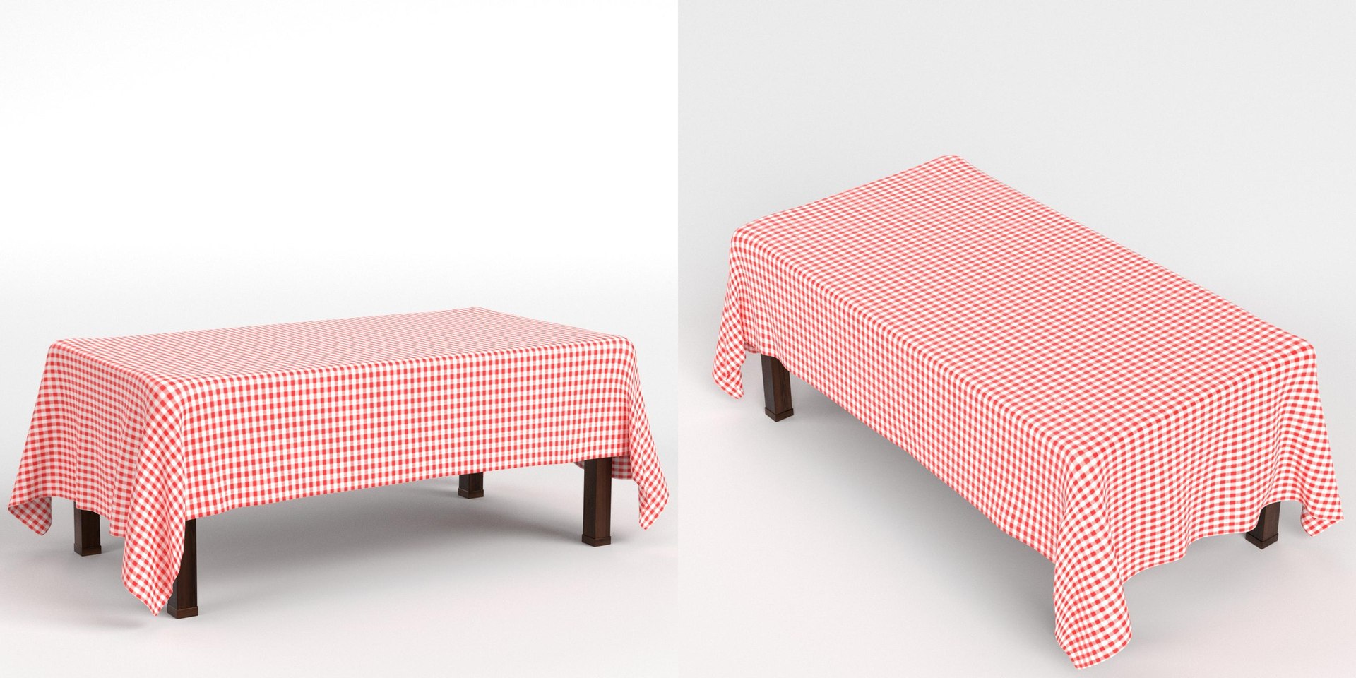 Table With Tablecloth 1 3D Model - TurboSquid 1972482