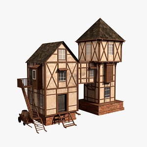 Medieval home 3D model