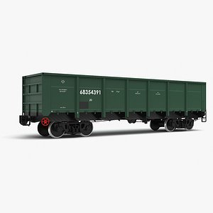 3D gondola car 12-132-02 uvz model
