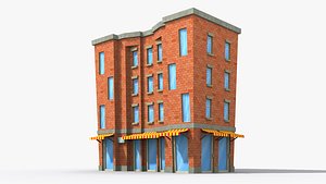 Cartoon Building x34 model