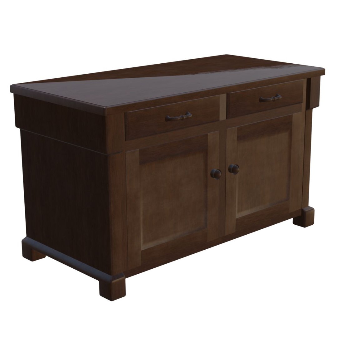 3D Model Low Poly Wooden Cabinet With Drawers 3D Model - TurboSquid 2300241