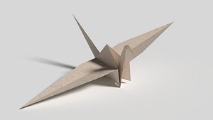 3d model origami rabbit