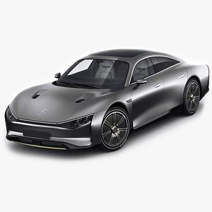 3D Mercedes EQXX Vision 2022