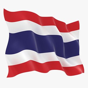 3D thailand flag animation model