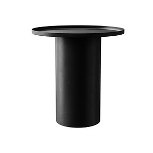 3D model Fleksa round coffee table made of black metal