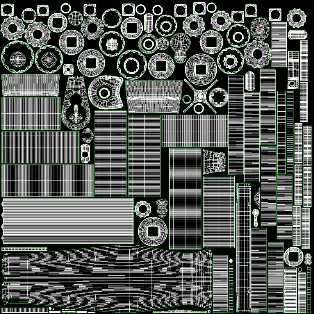 Ratched Set Clean And Dirty 3D Model - TurboSquid 2105543