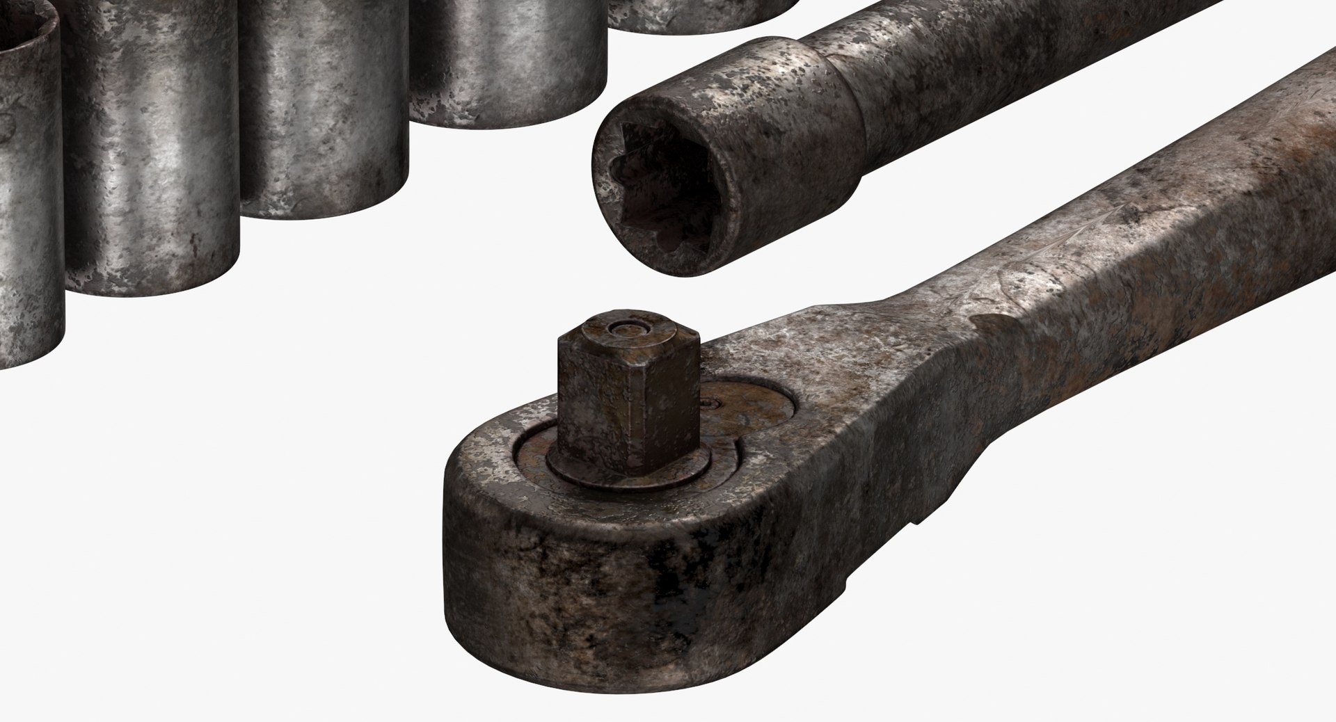 Ratched Set Clean And Dirty 3D Model - TurboSquid 2105543