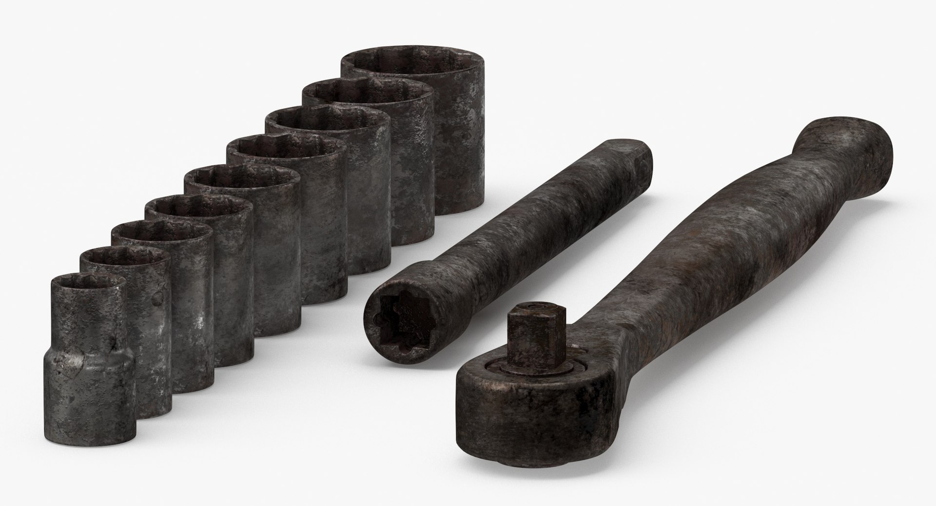 Ratched Set Clean And Dirty 3D Model - TurboSquid 2105543