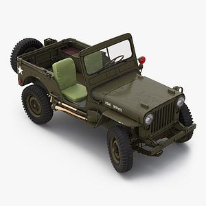 3d jeep willys m38 rigged