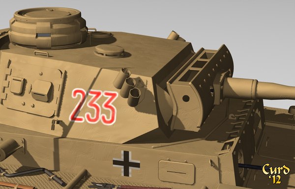 3d model german tank iii