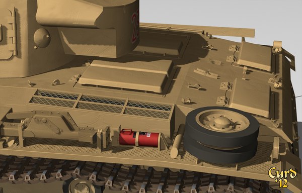 3d model german tank iii