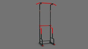 Gym Equipment pullup and dip bar stand 3D model
