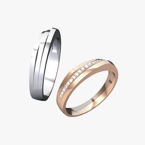 3D Wedding ring 56