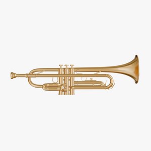 3D Trumpet 3D Model Clean Geometry