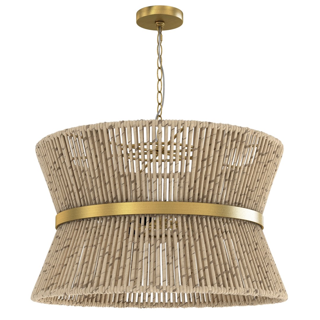 Visual Comfort Studio Thurlo Brass Three Light Pendant 3D Model ...