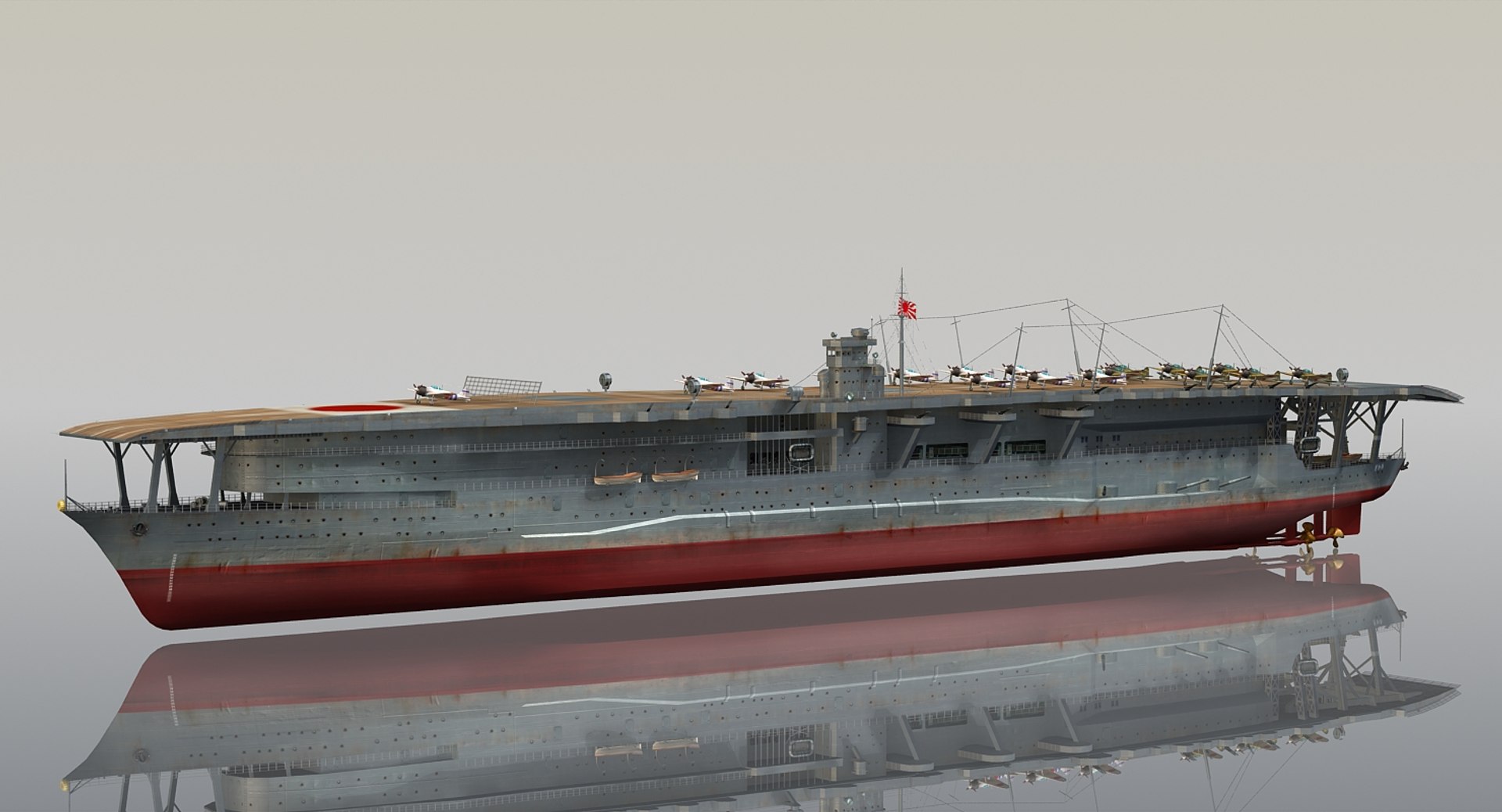 3D japanese akagi - TurboSquid 1227276