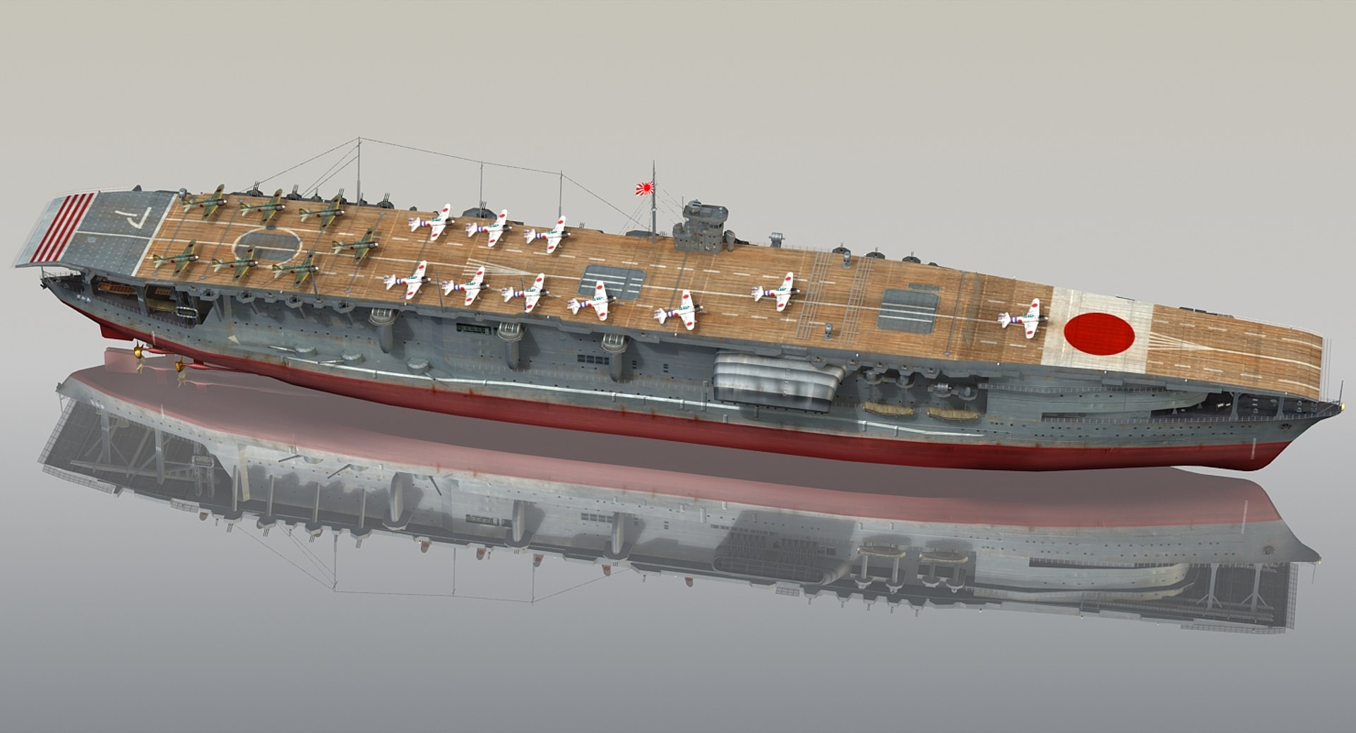 3d Japanese Akagi - Turbosquid 1227276